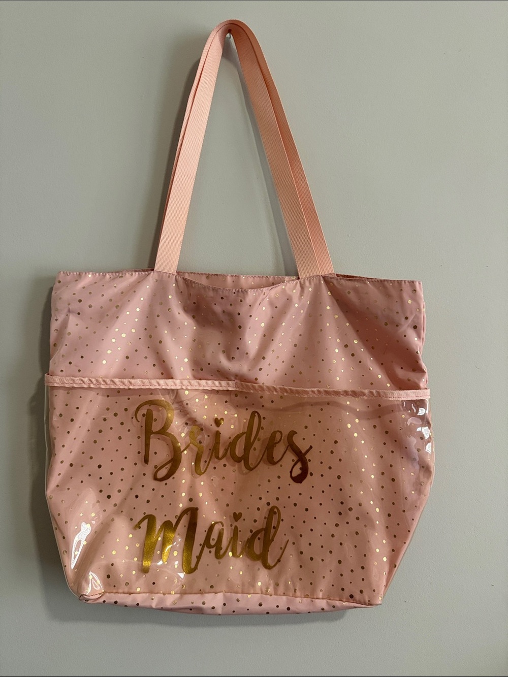 Shiraleah 'Bridesmaid' Tote Bag with Gold Foil